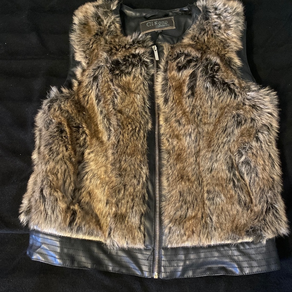 Faux Fur Vest/Jacket